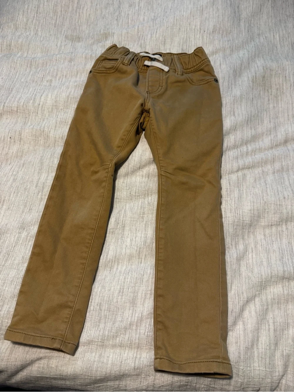 GAP Kids Tan Drawstring Pull-On Pants